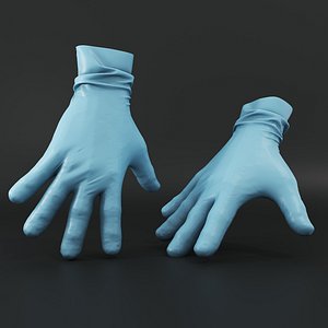 3D medical gloves model