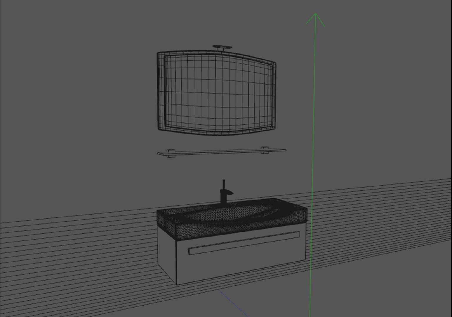 free bathroom furniture 3d model