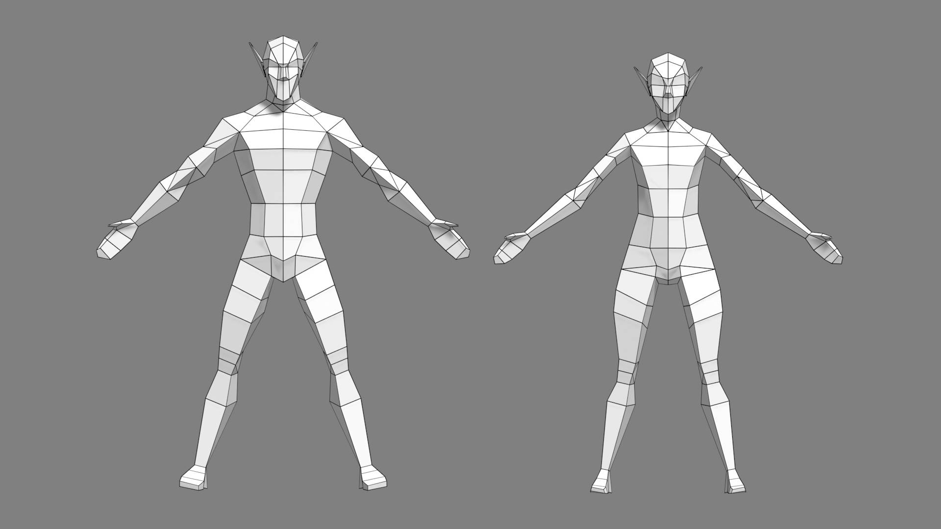 3D Male Female Elf Model - TurboSquid 1538355