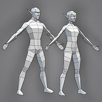 Low Poly Elfs