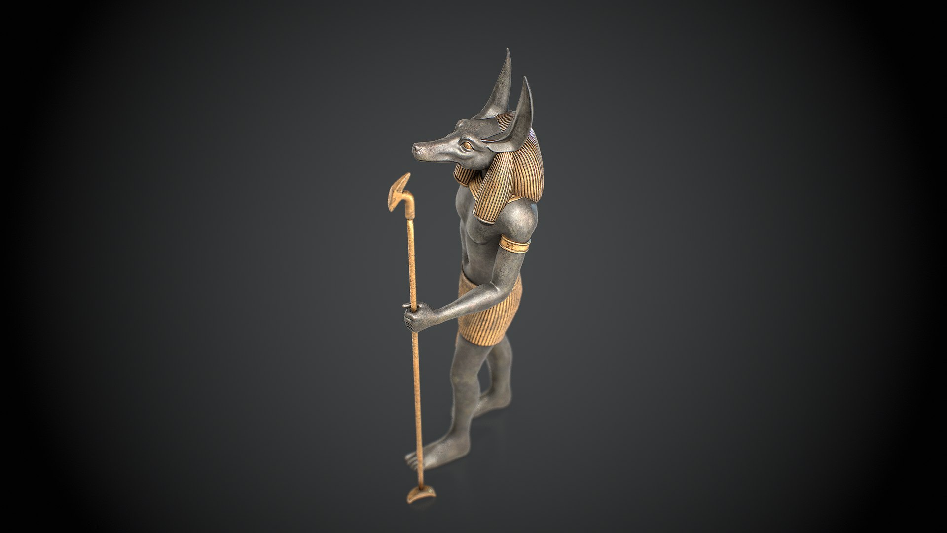 Anubis Statue 3D Model - TurboSquid 2237425