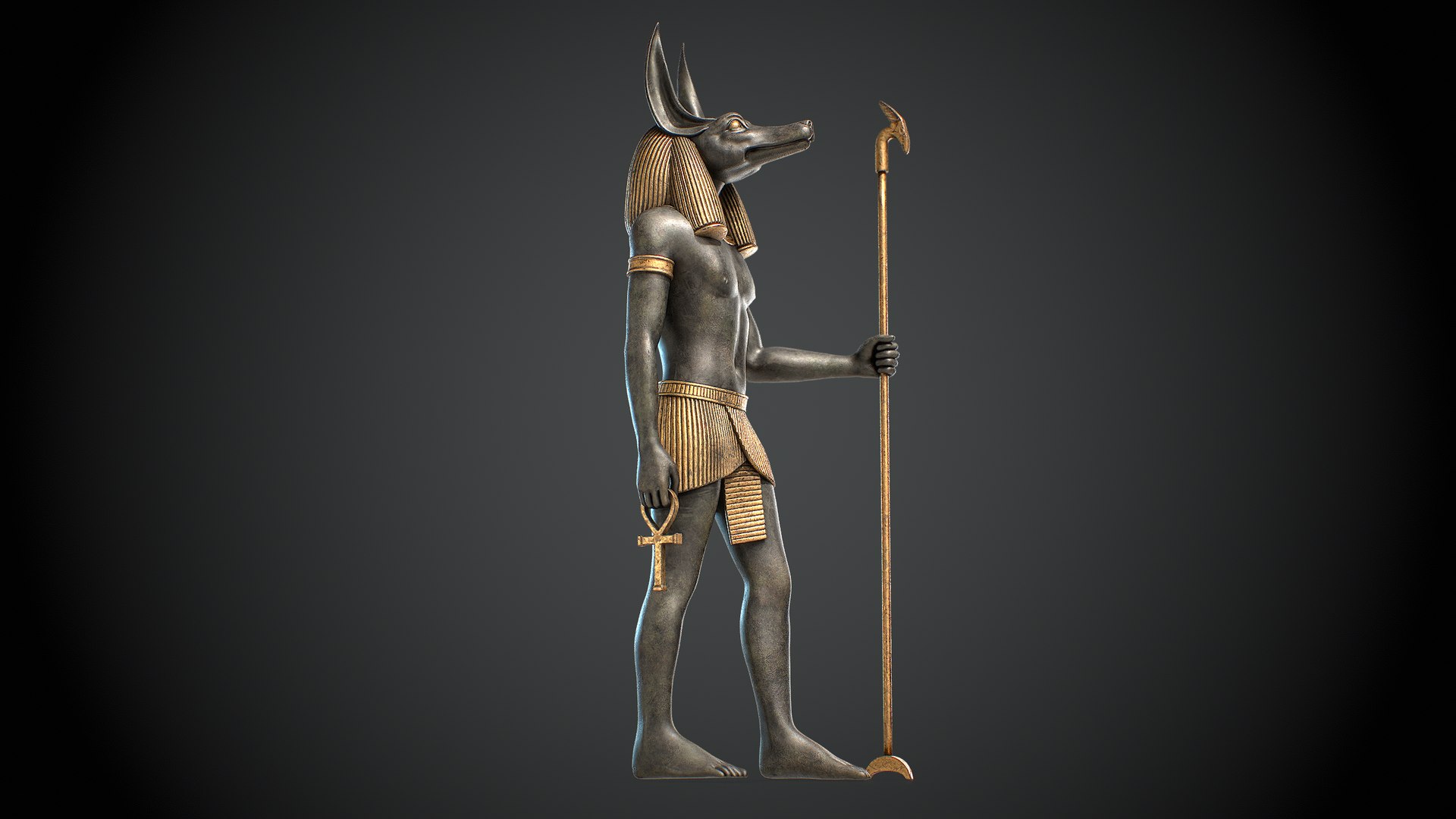 Anubis Statue 3D Model - TurboSquid 2237425