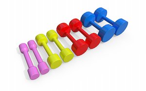 3D model dumbells