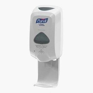 3D purell sanitizer dispenser model