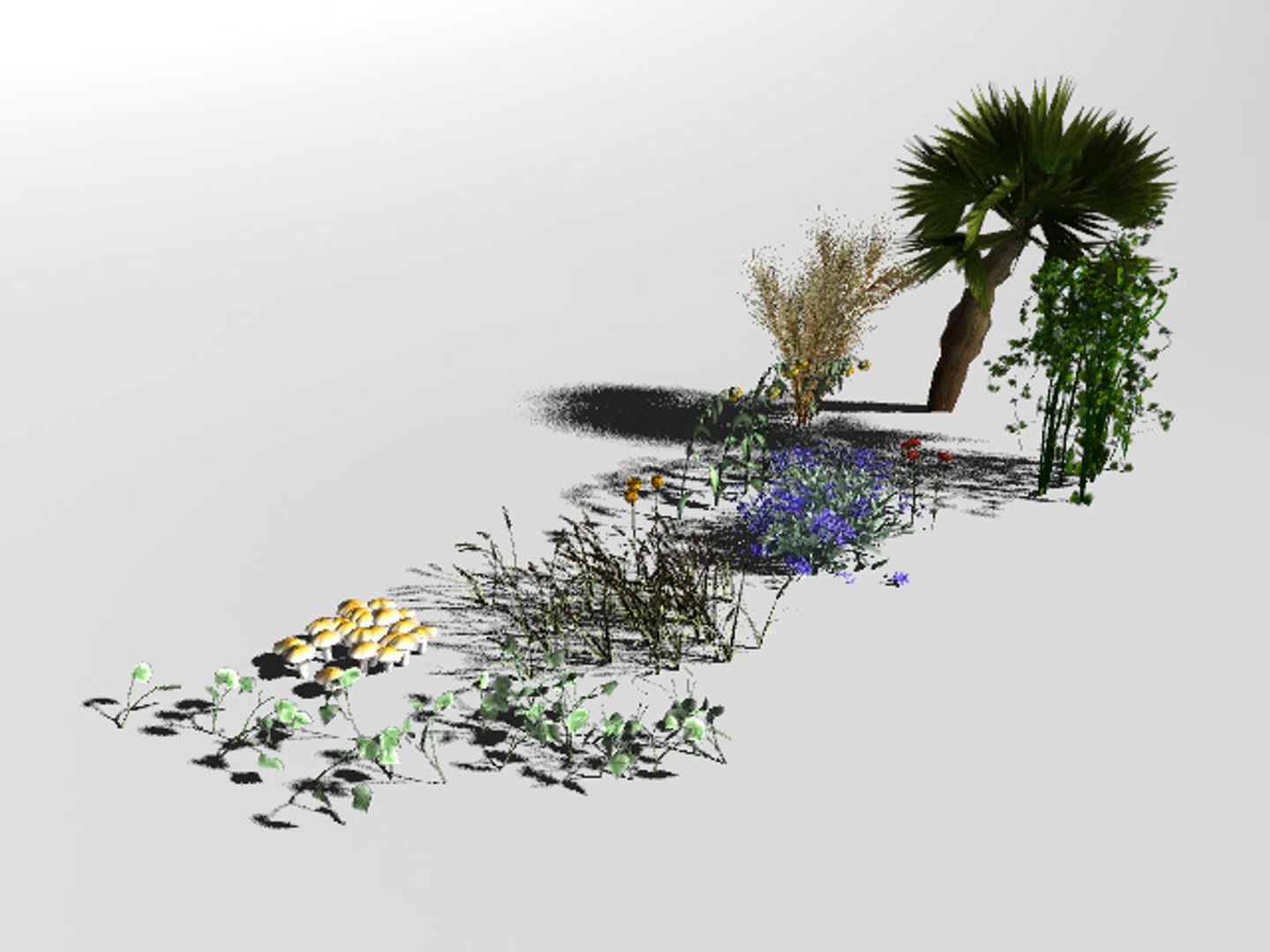Garden Nature Set Fbx