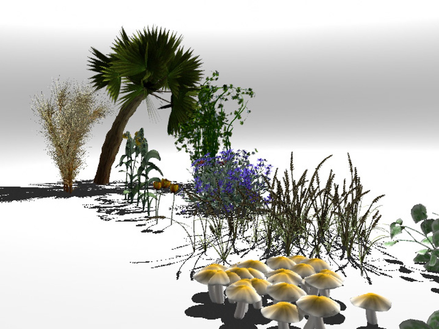Garden Nature Set Fbx