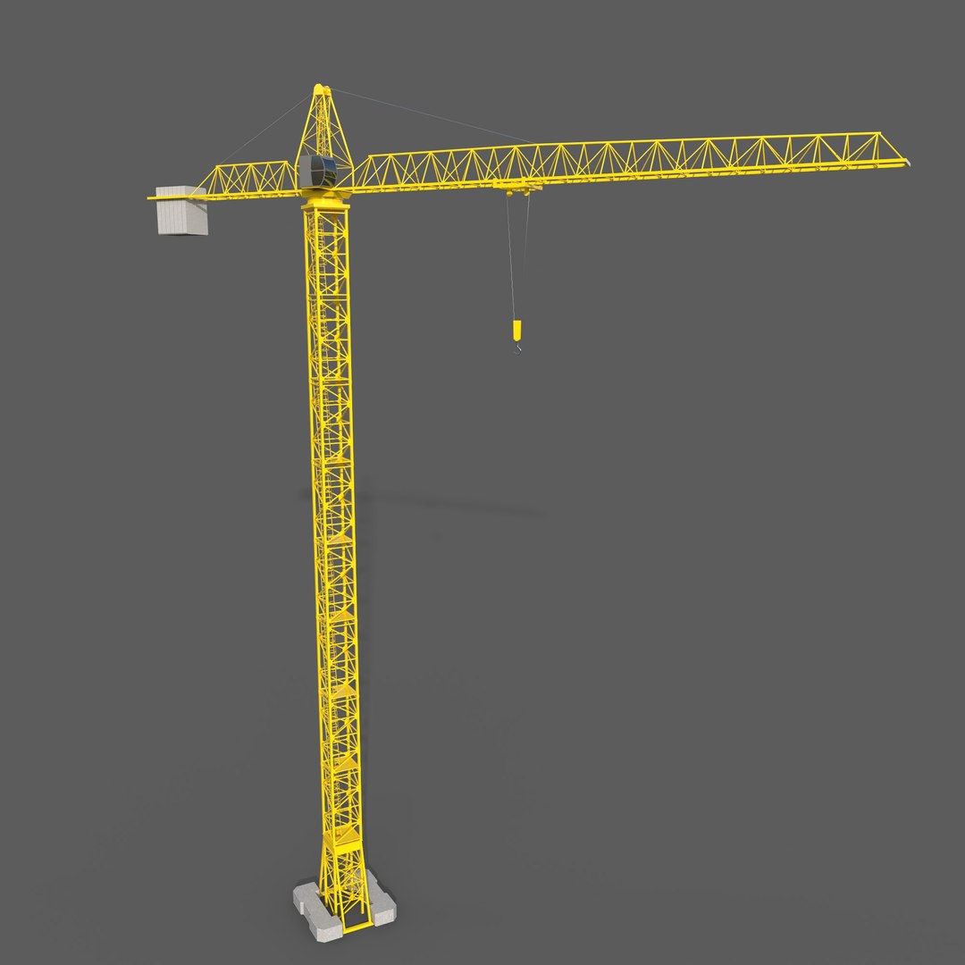 The Tower Crane 3D Model - TurboSquid 2067328