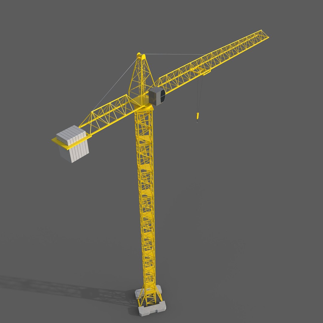 The Tower Crane 3D model - TurboSquid 2067328