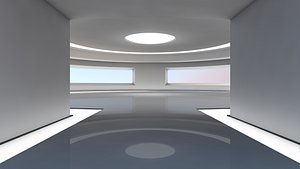 3D Empty Modern Room