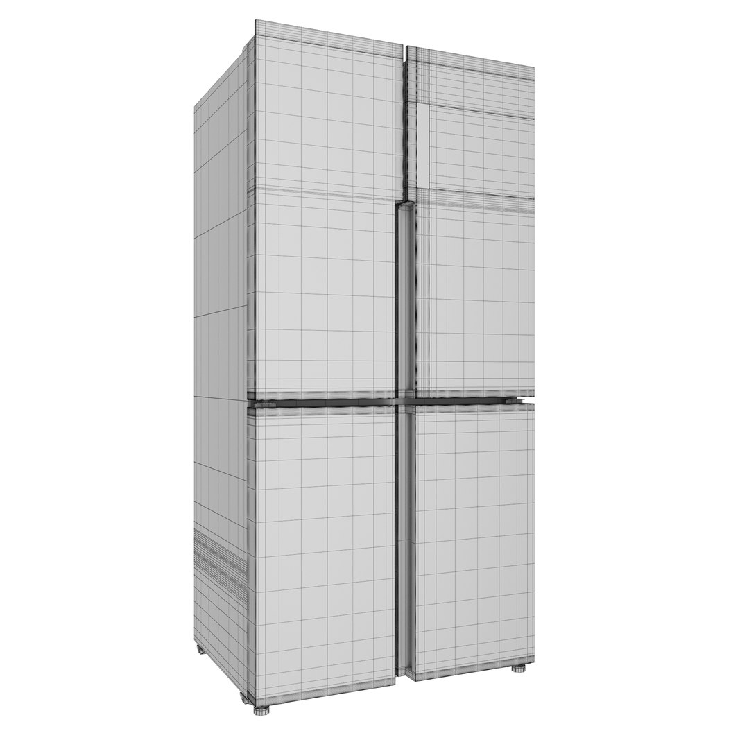 Refrigerator Haier HTF-456DM6RU 3D Model - TurboSquid 2149481