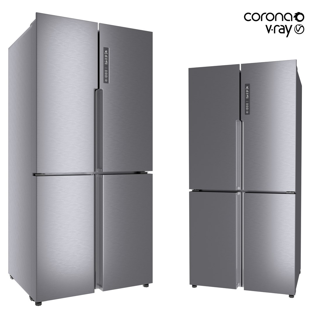 Refrigerator Haier HTF-456DM6RU 3D Model - TurboSquid 2149481