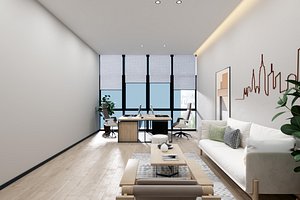 3D Space Office Modern Manager model