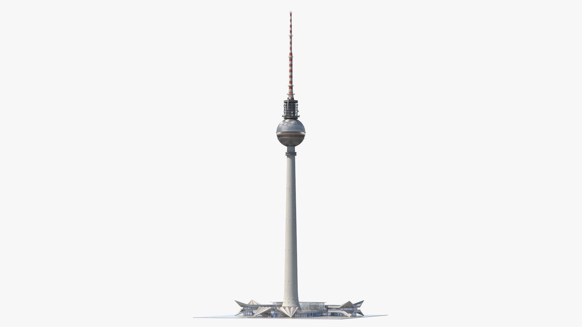 Television Tower Berliner Fernsehturm 3D model preview