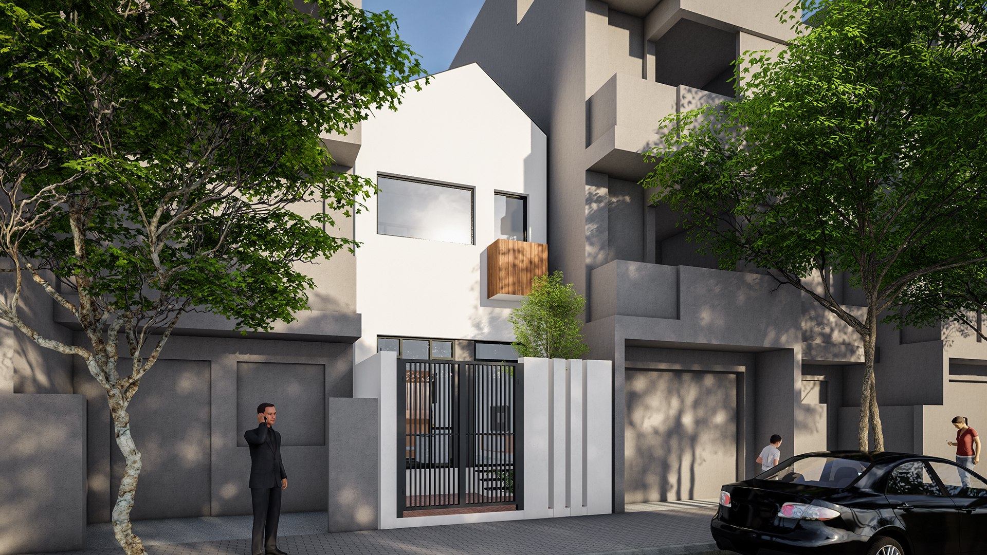 Scandinavian Style Townhouse Model - TurboSquid 1754374