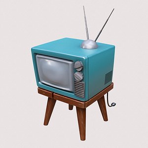 3D Tv stylized television pbr game-ready