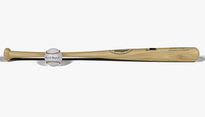 baseball bat ball 3d model