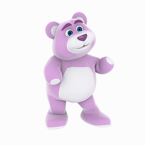 3d rigged bear model