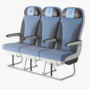 Air Chairs Economy Class 3D model