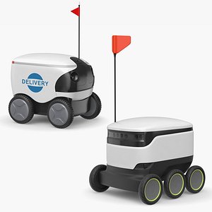 Delivery Robot Collection 3D model