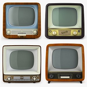 3D Collection of Retro TV v4 model