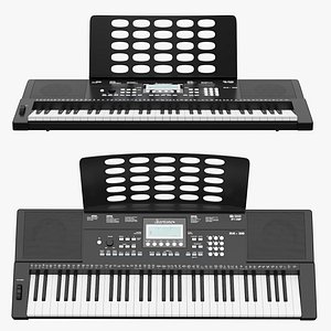 music instruments keyboard 3D