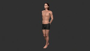 3D Beautiful man -Rigged 3d character model