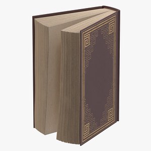 classic book 03 standing 3d model