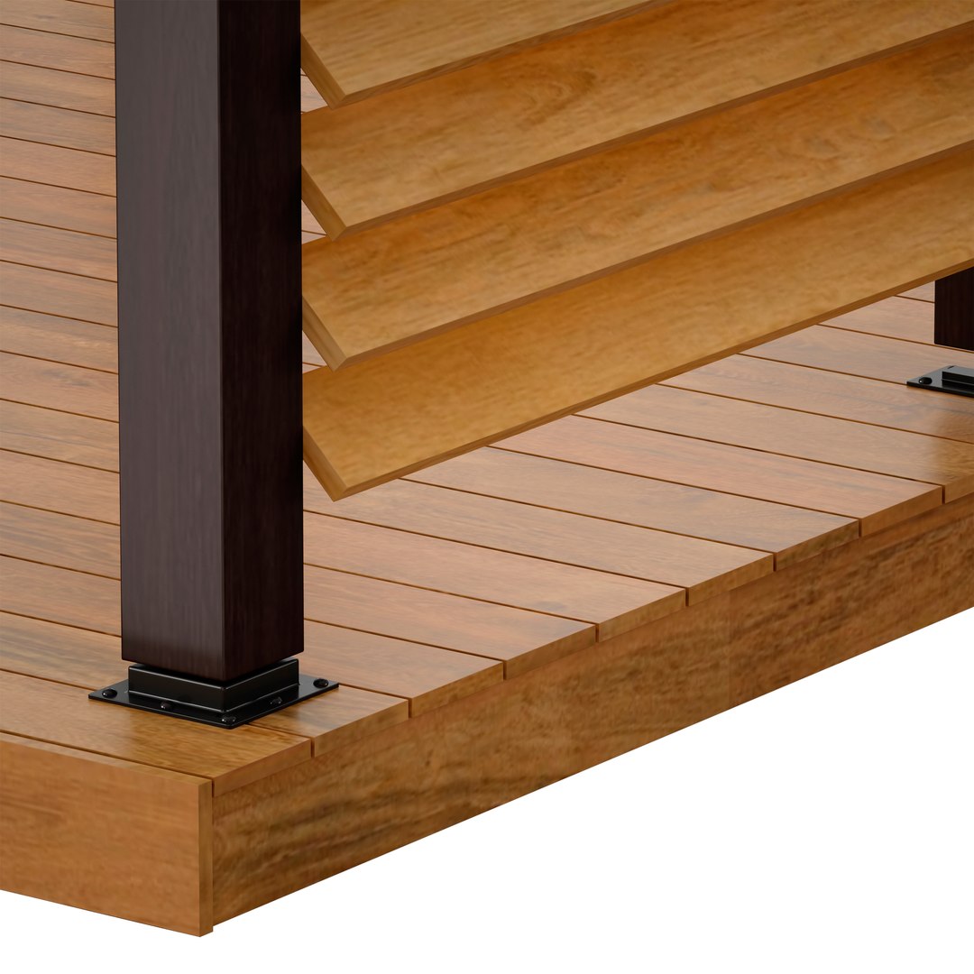 Wooden Rack Gazebo Pergola model - TurboSquid 1815665