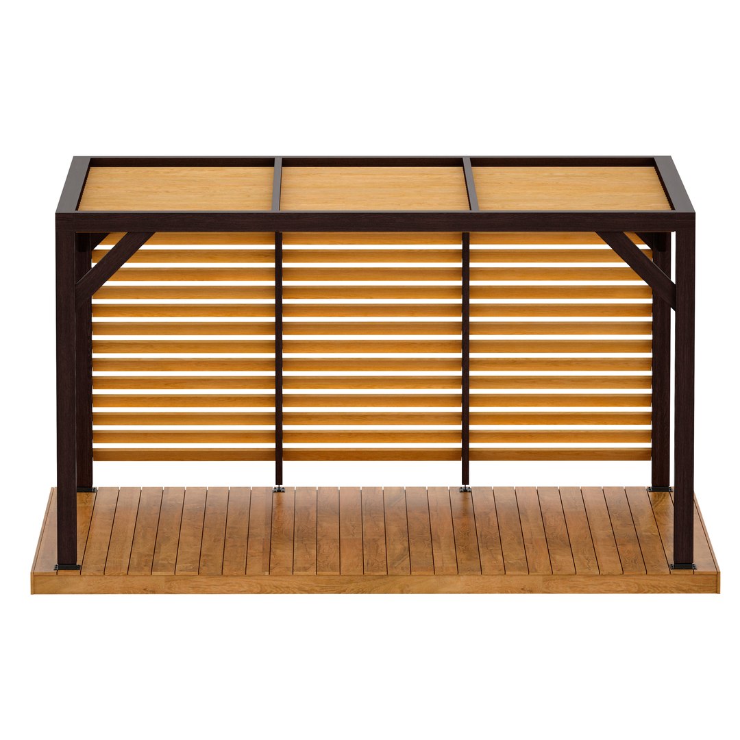 Wooden Rack Gazebo Pergola model - TurboSquid 1815665