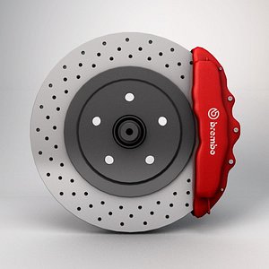 3d car disc brake