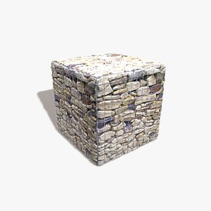 caged rocks obj
