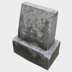 3D tombstone stone
