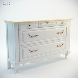 classic cabinet shoes 3d model