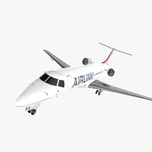 3D model ZS-SJX Airlink Embraer ERJ-135LR L2293