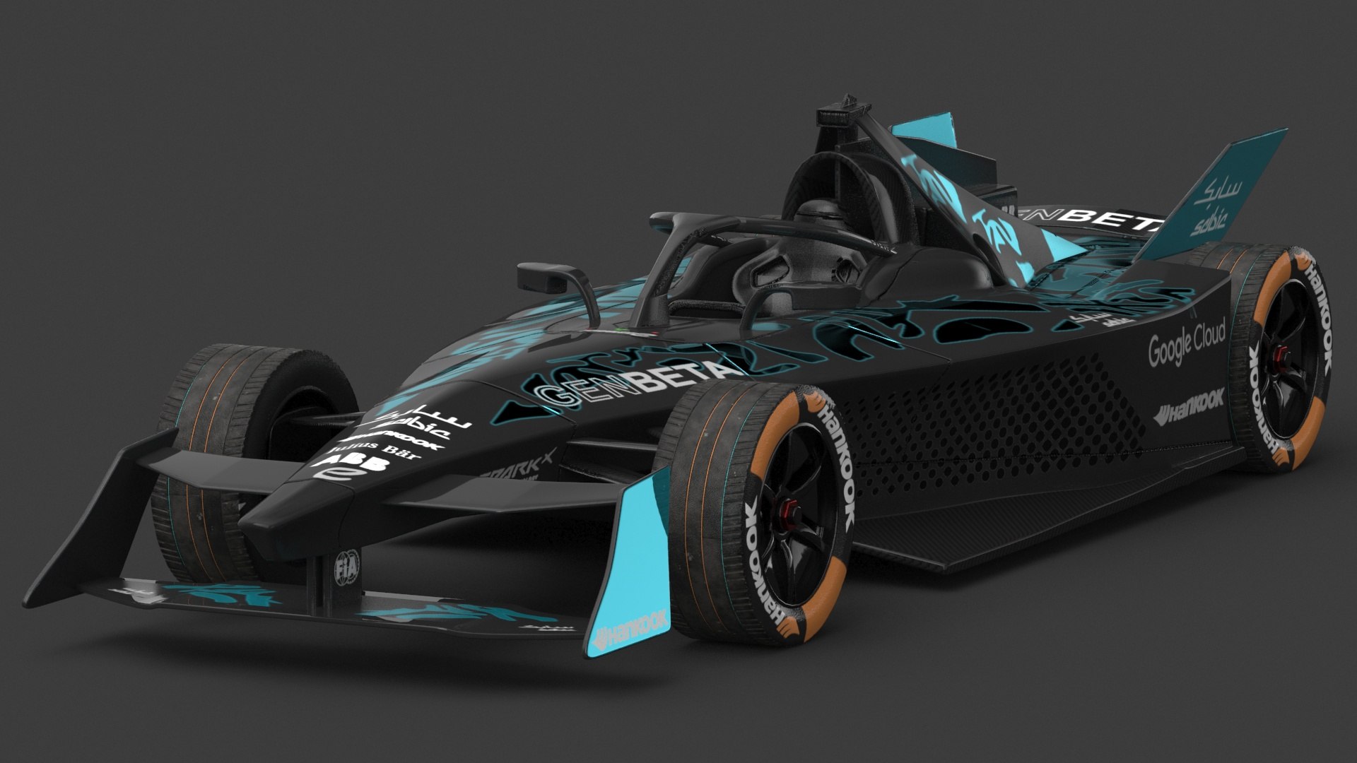 GENBETA Formula E Season 2025 PBR 3D Model TurboSquid 2246482