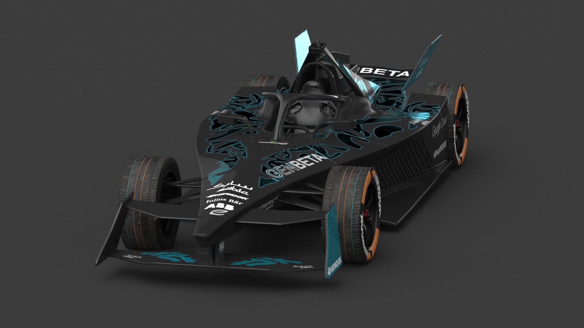 GENBETA Formula E Season 2025 PBR 3D Model - TurboSquid 2246482