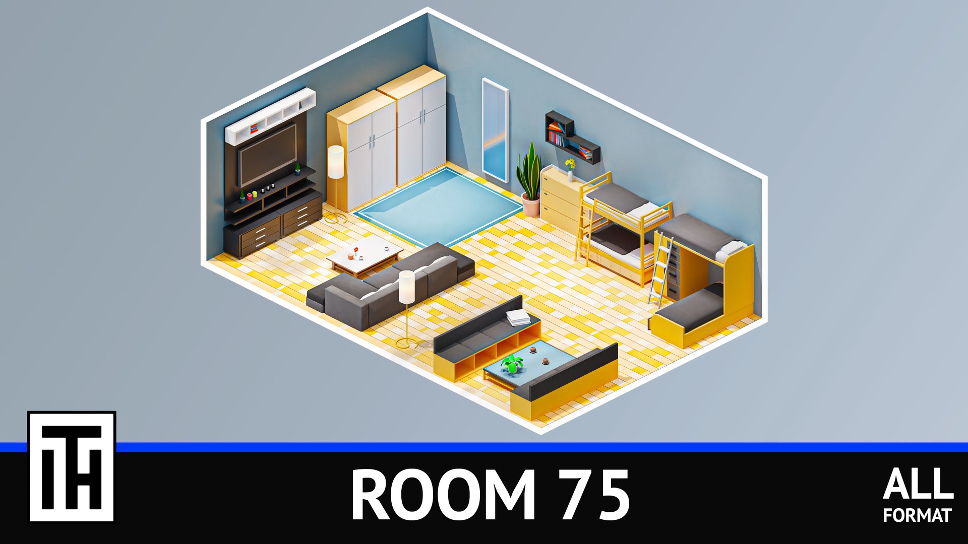 Room 75 3D model - TurboSquid 2155447