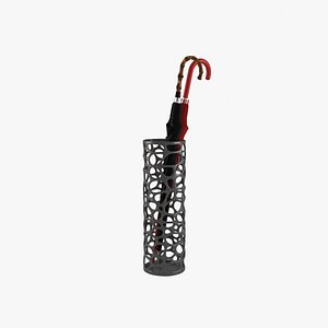 3d model umbrella rack