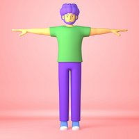 Cartoon Character adult man