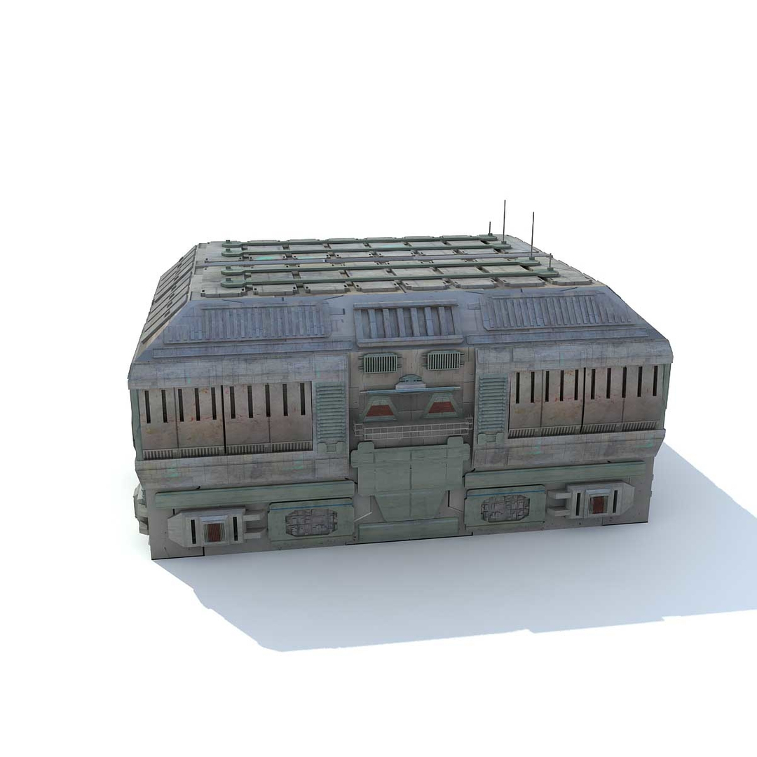 3d Model Sci Fi Futuristic Building