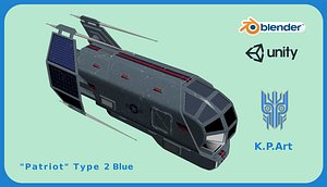 space ship patriot type 3D model