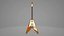 gibson flying v 3d model