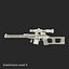 Sniper Rifles 3D Models Collection