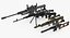 Sniper Rifles 3D Models Collection