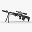 Sniper Rifles 3D Models Collection