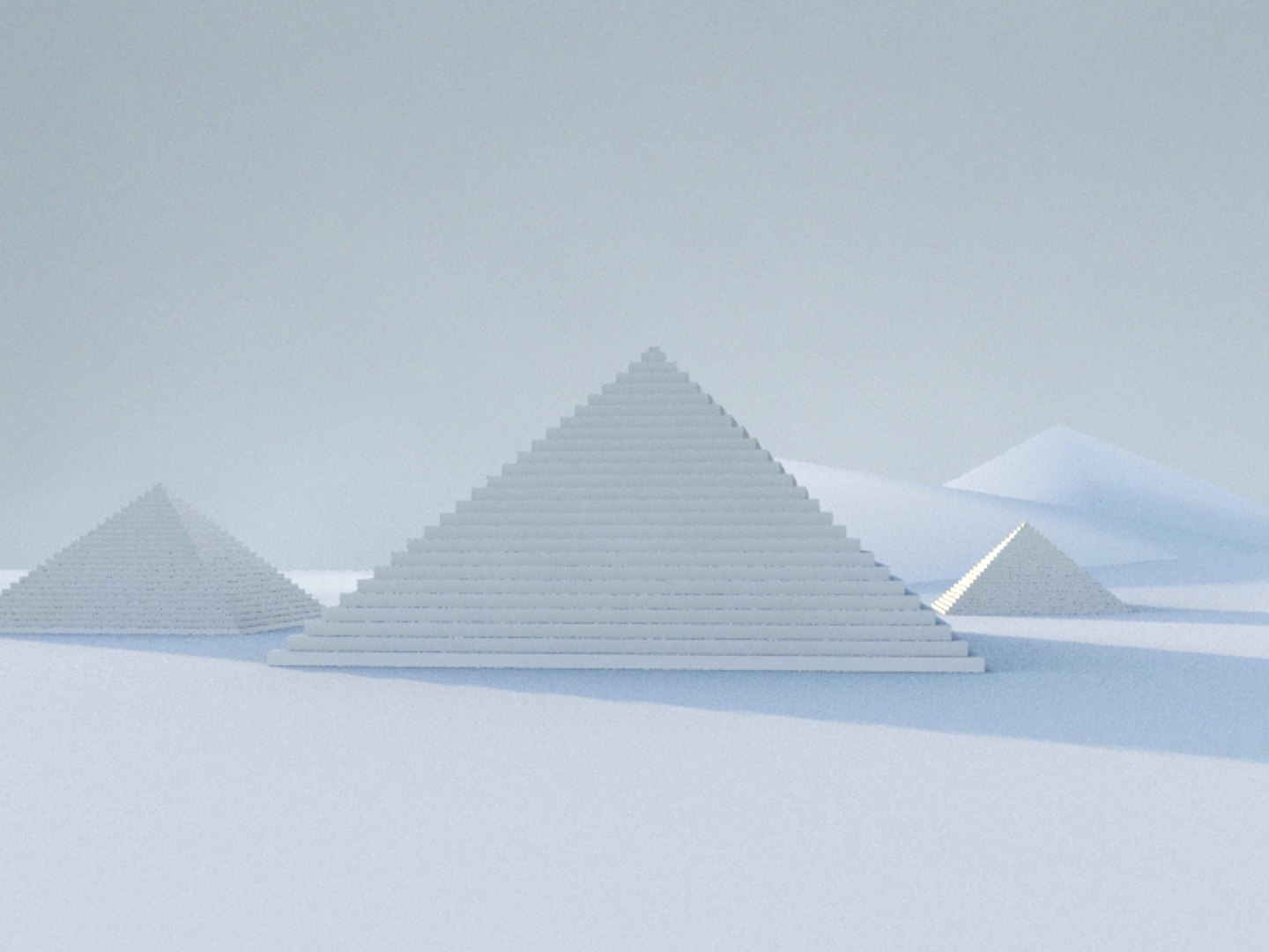 3D Pyramids Landscape Model - TurboSquid 1432588