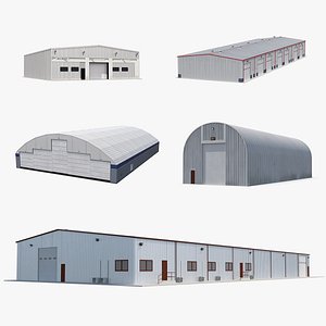warehouse hangars 3D model