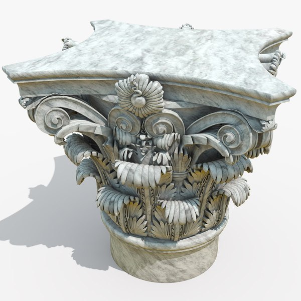 corinthian capital 3d model