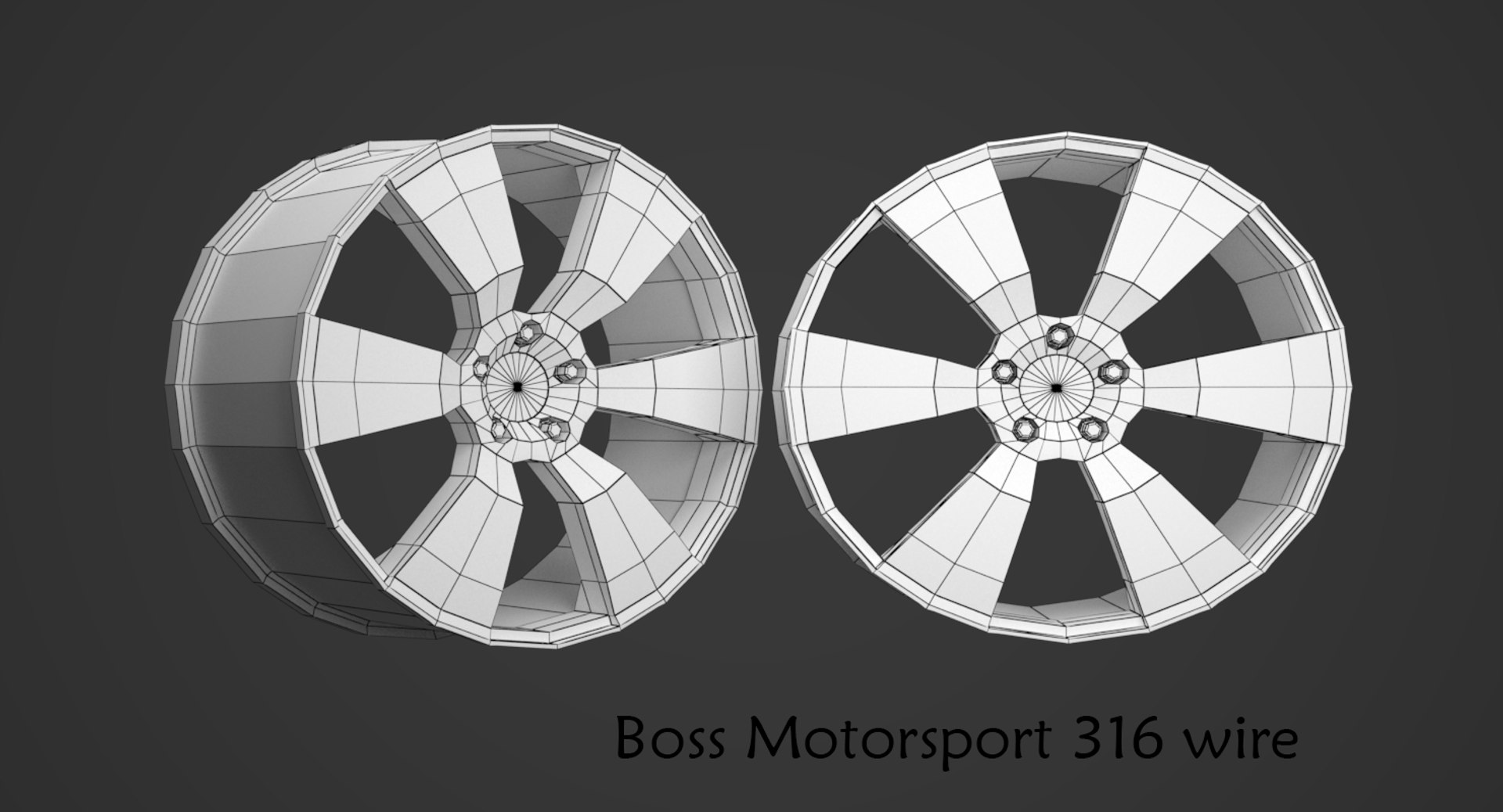 3D boss motorsport rims https://p.turbosquid.com/ts-thumb/zz/yhIThJ/QamRF5MJ/boss_316_wire/png/1520980812/1920x1080/fit_q87/f4569dde33e77dd971f4a171ceca4f7f0a8b628c/boss_316_wire.jpg
